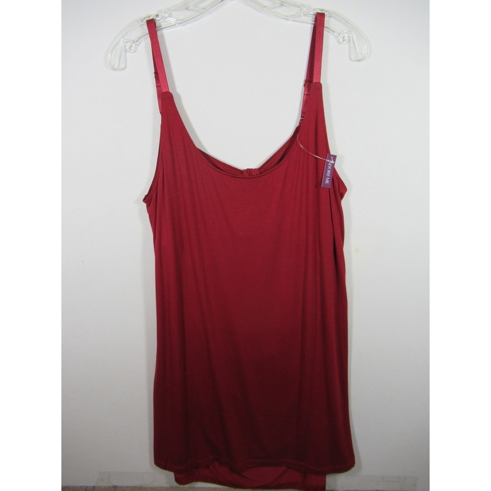 NEW Adore Me Nightgown Women Plus Size 1X Red Sleeveless